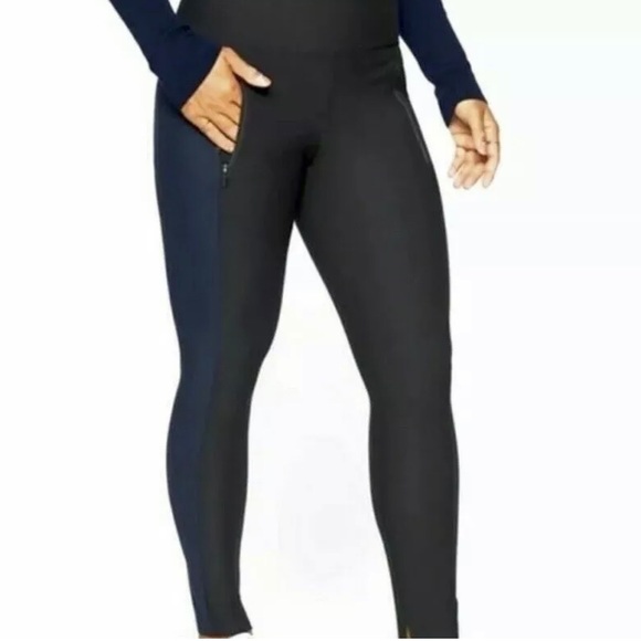 ATHLETA Stellar Tight Legging Pant BLACK BLUE luxe Fabric Leggings Size XS - Picture 11 of 12